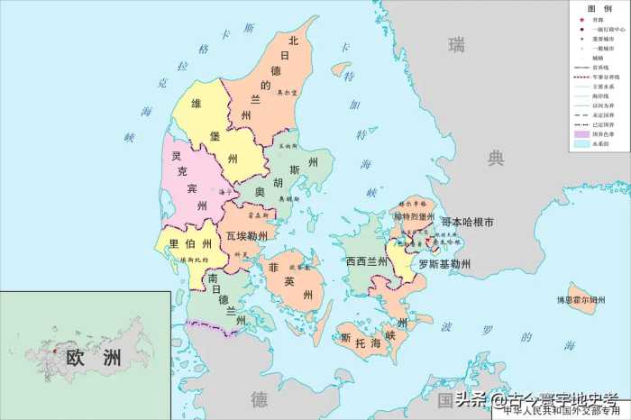 欧洲各国行政区划图